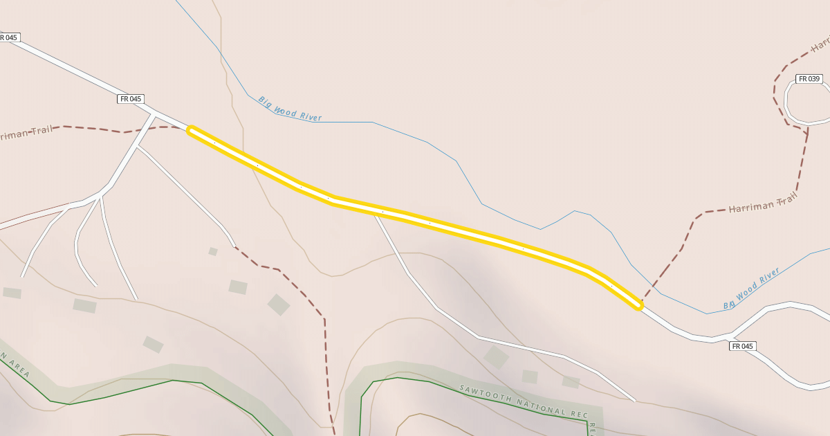 Map preview of North Easley Hot Springs Road