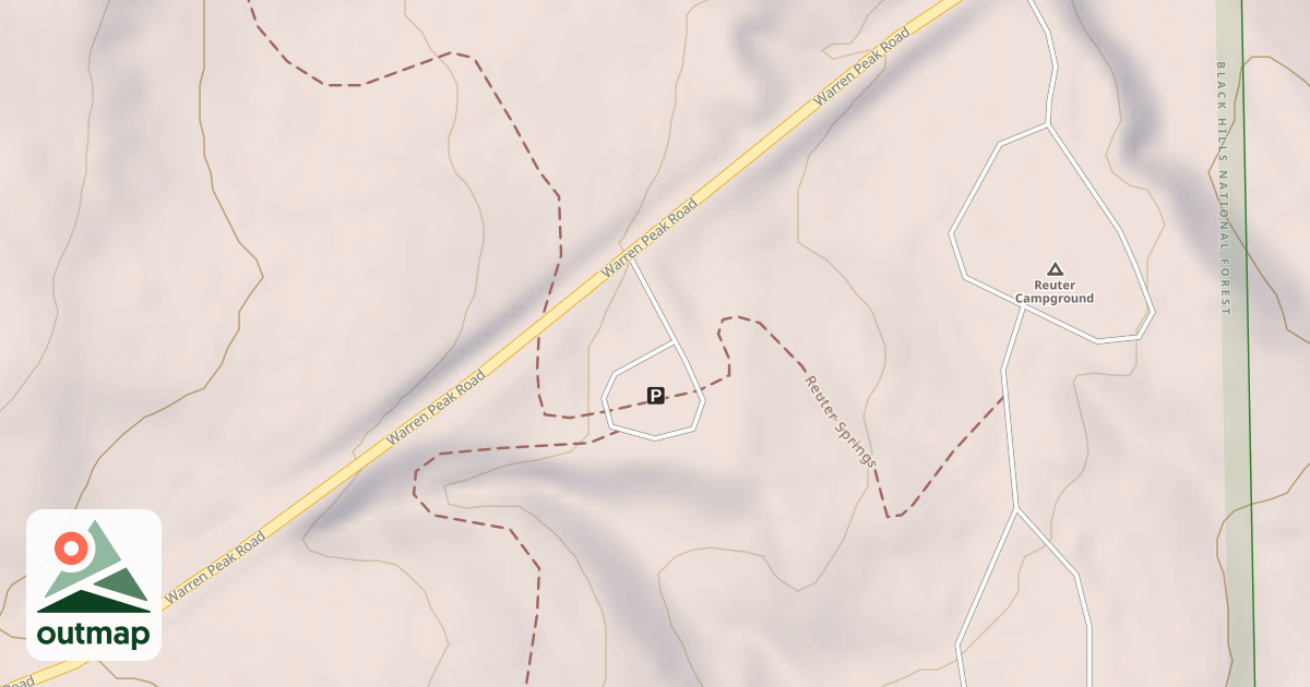 Map of REUTER PARKING AREA