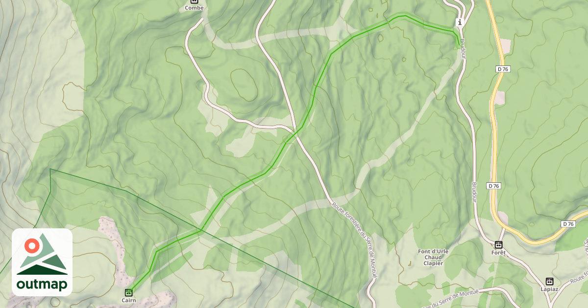 Map of Le loup