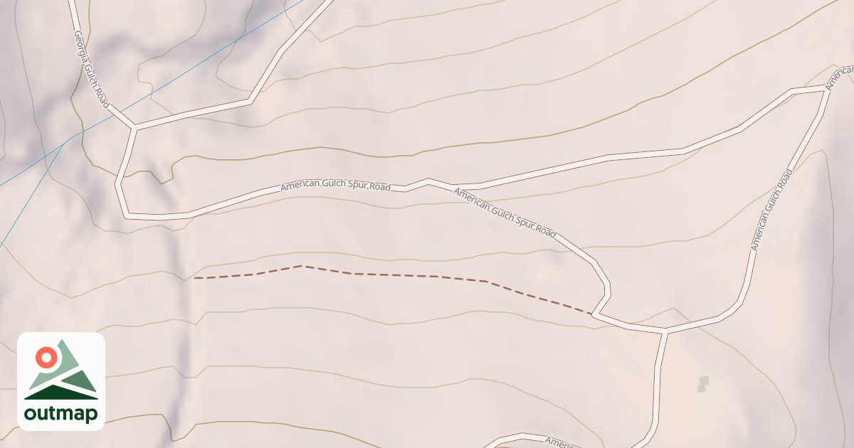 Map of AMERICAN GULCH SPUR