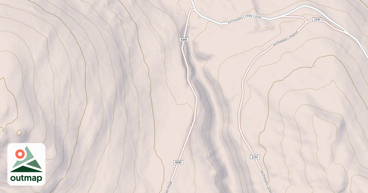 Map of FAWN PEAK