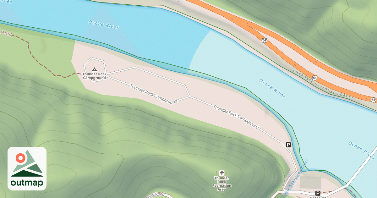 Map of THUNDER ROCK