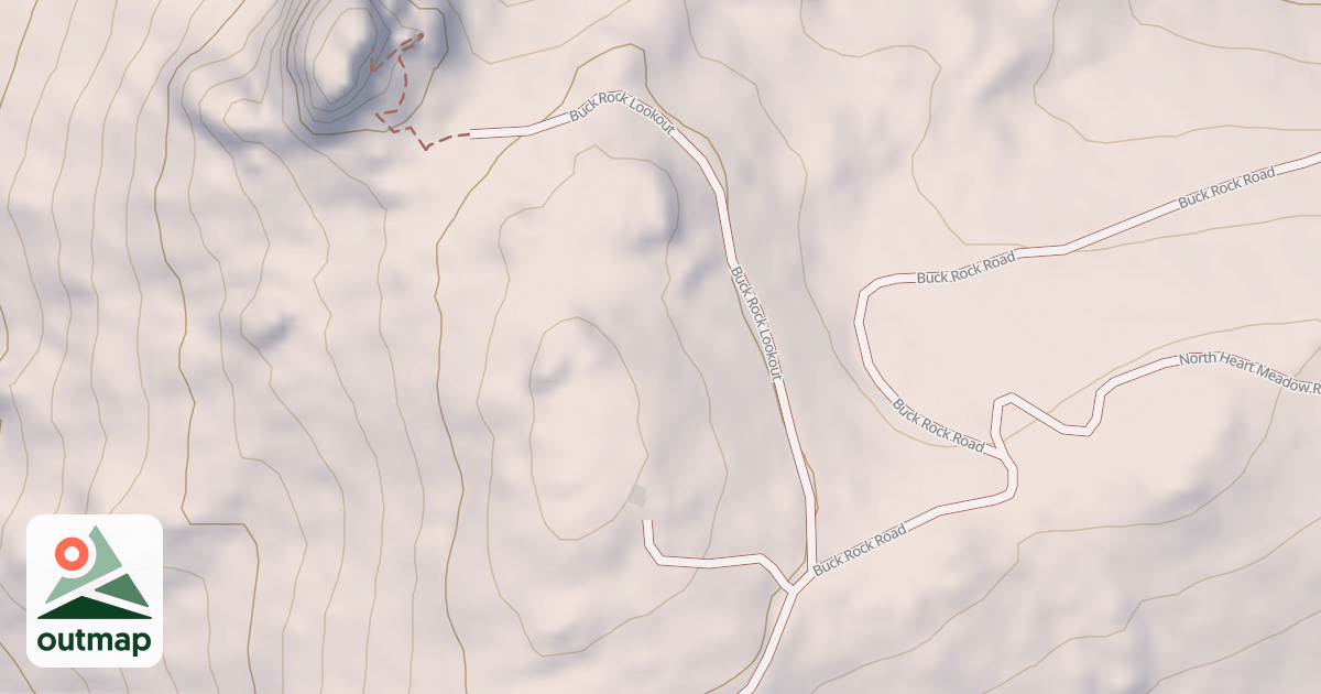 Map of BUCK ROCK L.O.