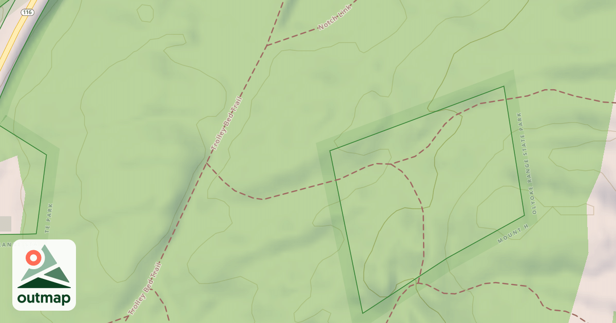 Map of Roller Coaster Trail