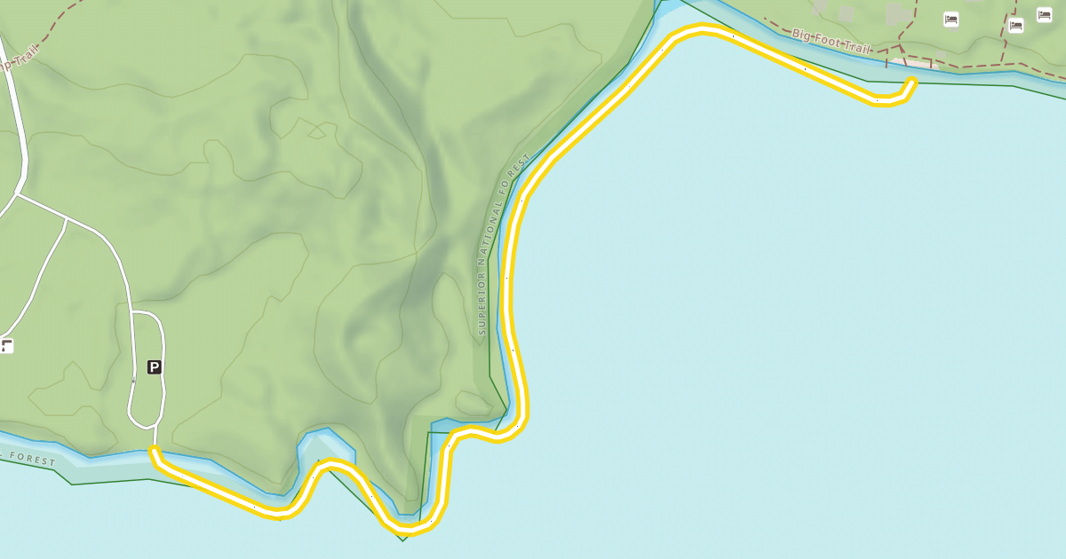 Map preview of Skijouring Loop