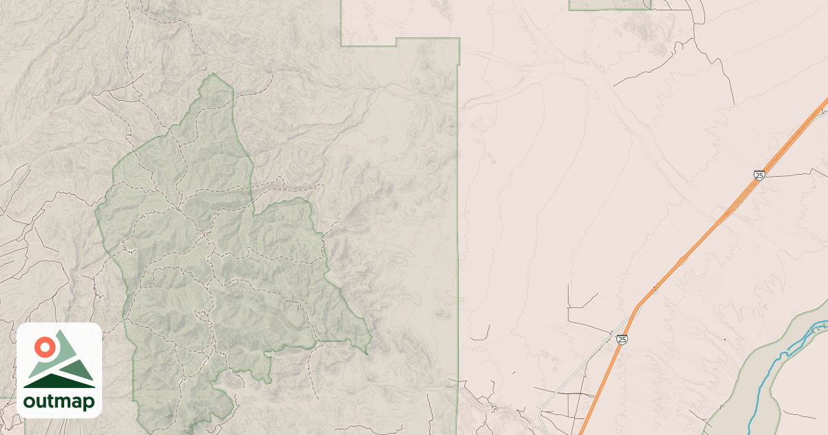 Map of OLD SPANISH TRAIL