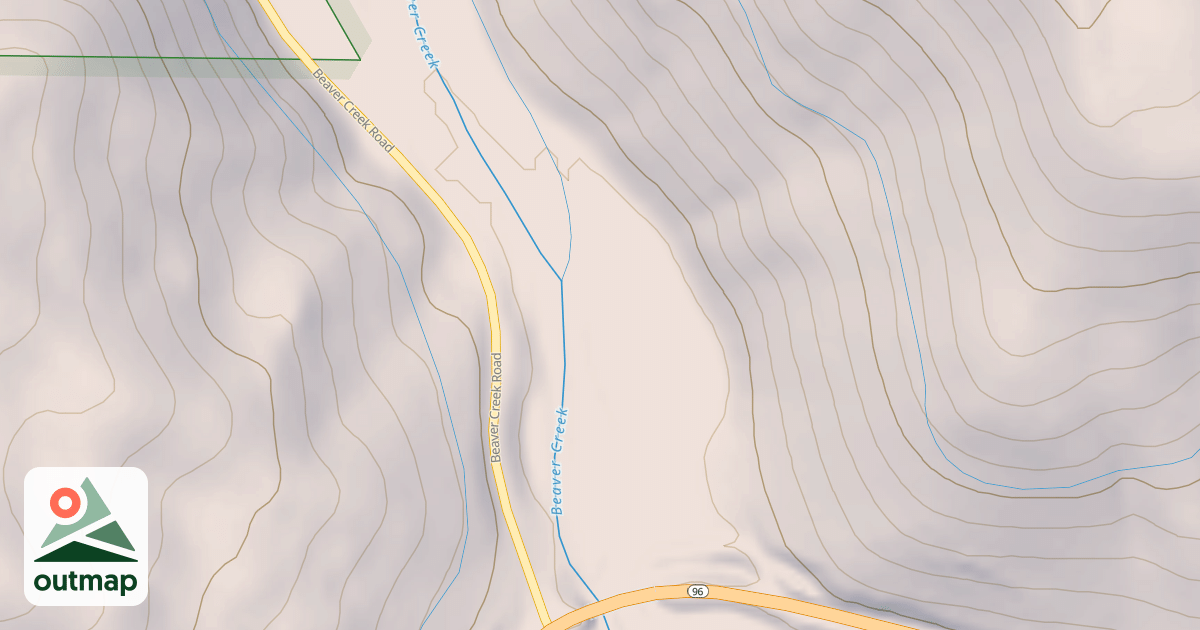 Map of BEAVER MOUTH