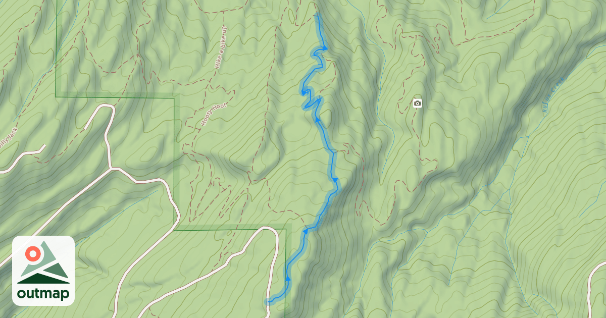 Map of Cougar Ridge Trail