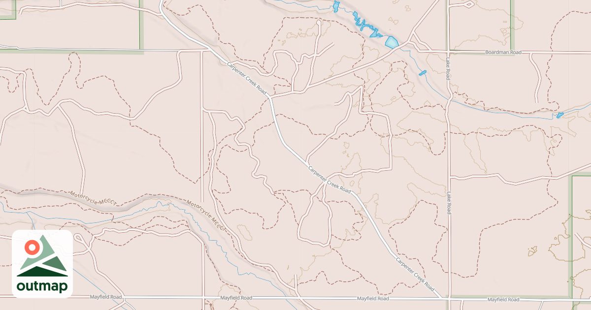Map of Grand Traverse Motorcycle Trail