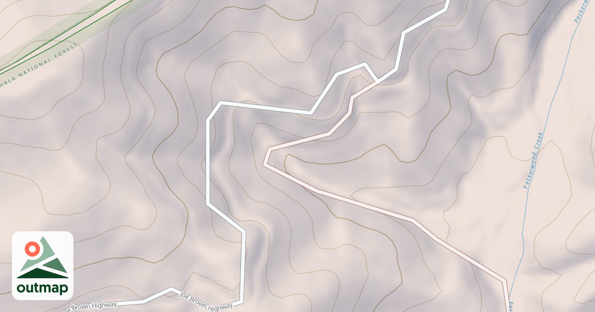 Map of PECKERWOOD