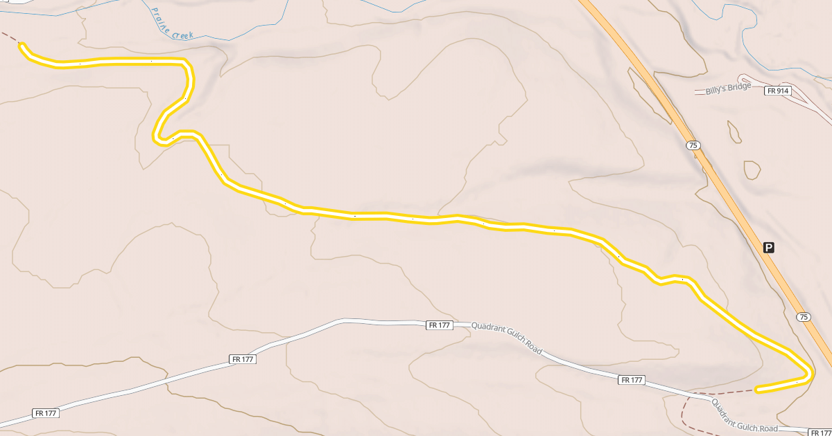 Map preview of Harriman Trail