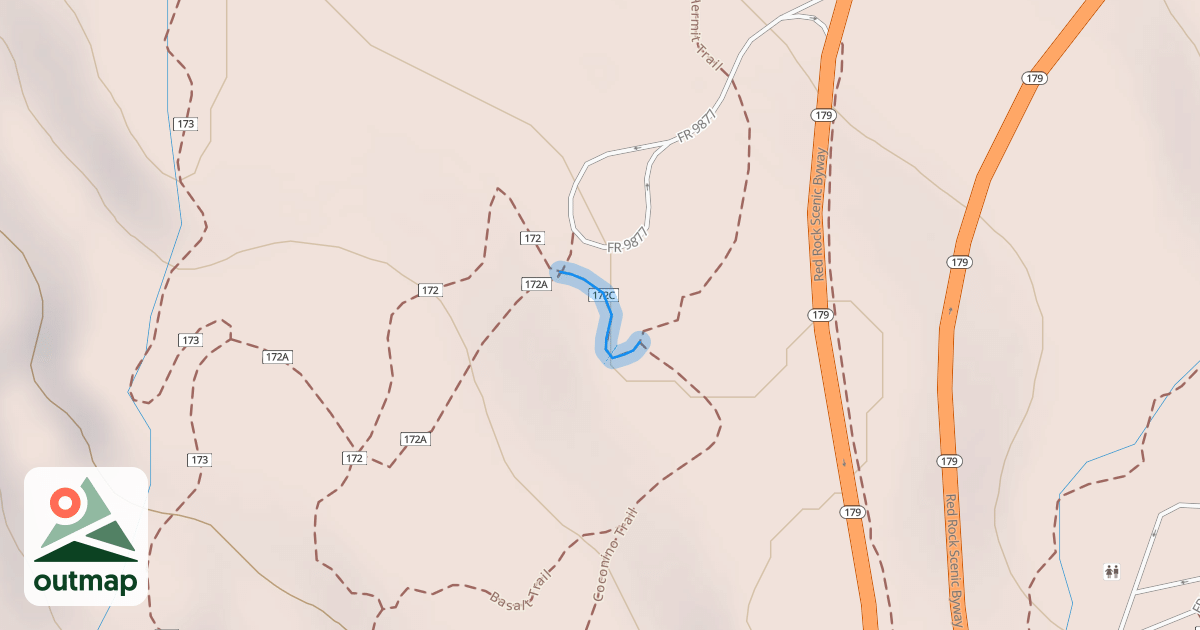 Map of Coconino Spur