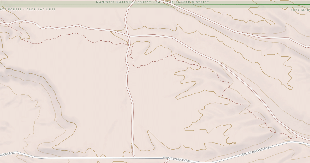 Map preview of Lincoln Hills Motorcycle Trail