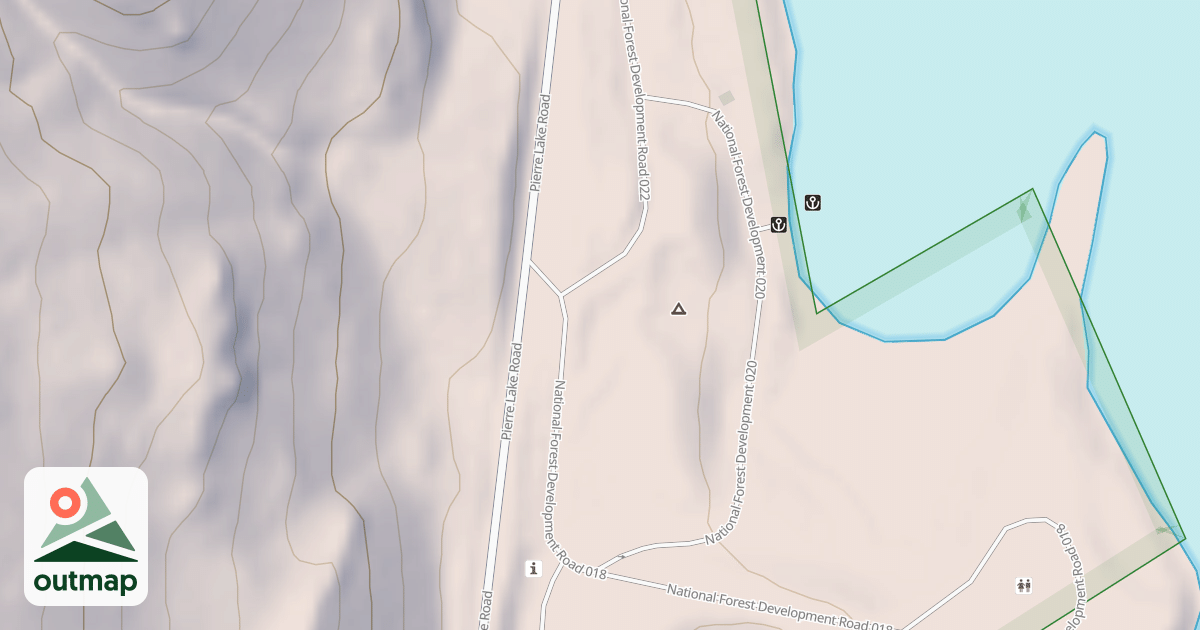 Map of PIERRE LAKE CAMPGROUND HOST