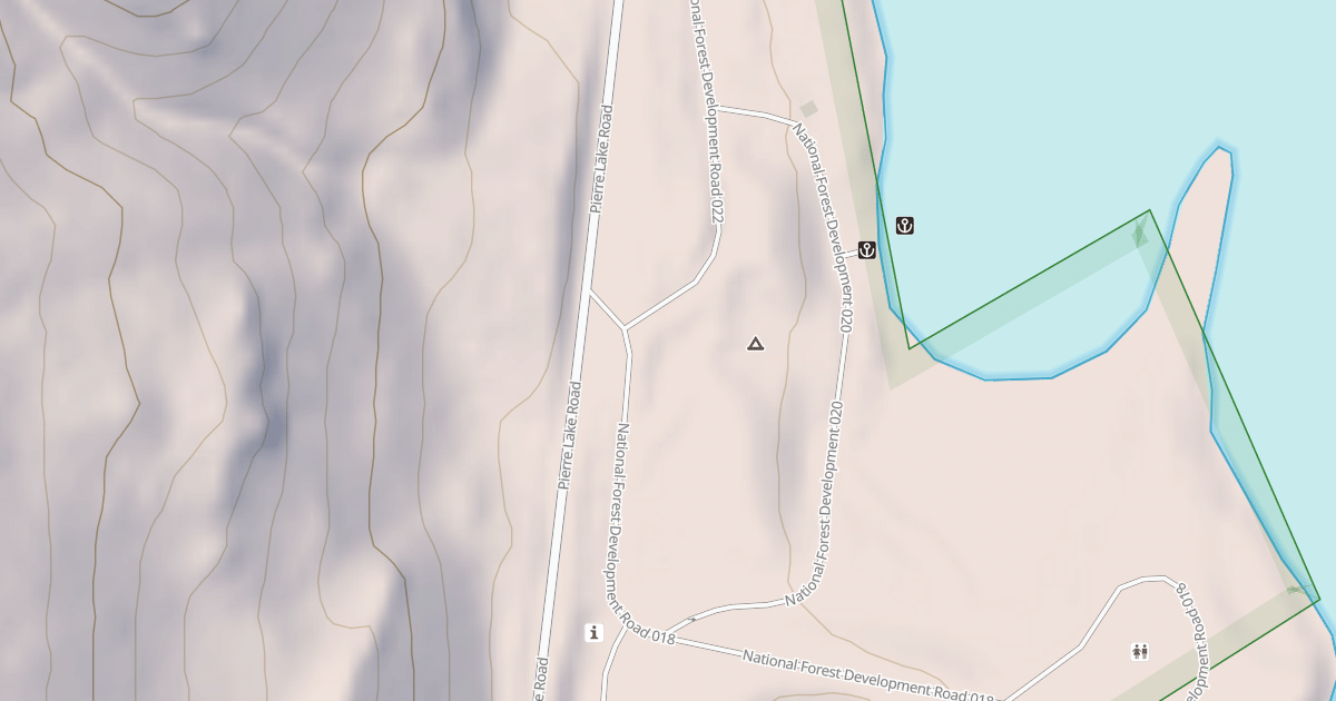 Map preview of PIERRE LAKE CAMPGROUND HOST