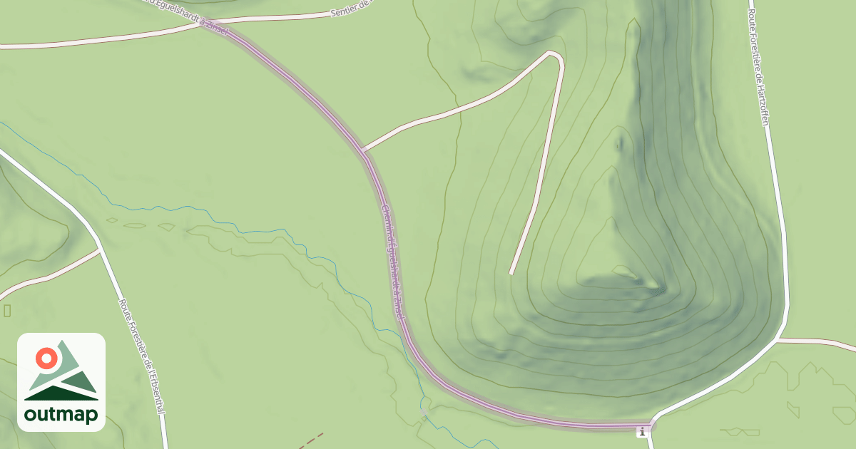 Map of Chemin d'Éguelshardt à Zinsel