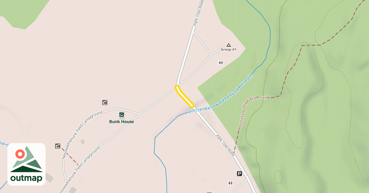 Map of Park Tote Road