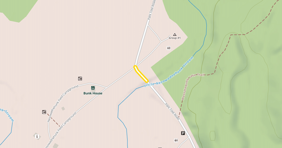 Map preview of Park Tote Road