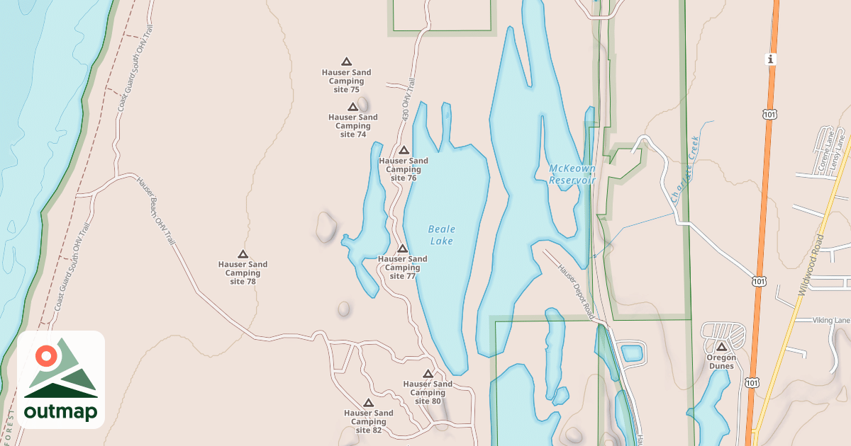 Map of USFS Motor Vehicle Use Map Trails 16792