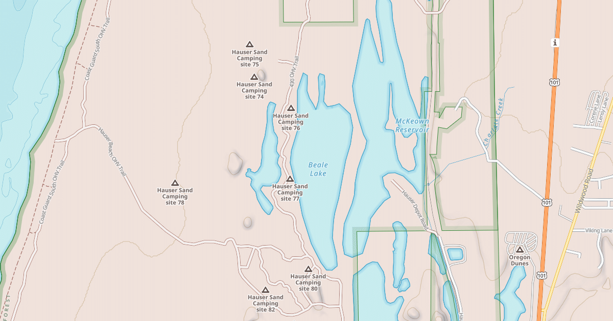 Map preview of USFS Motor Vehicle Use Map Trails 16792