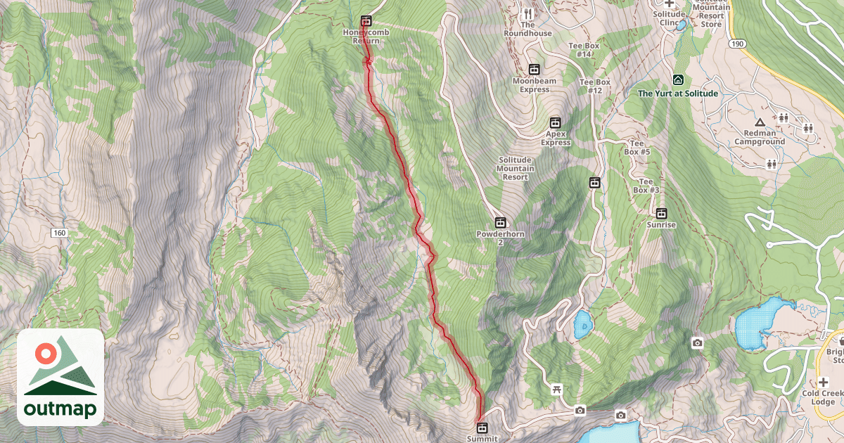 Map of Honeycomb Canyon Trail