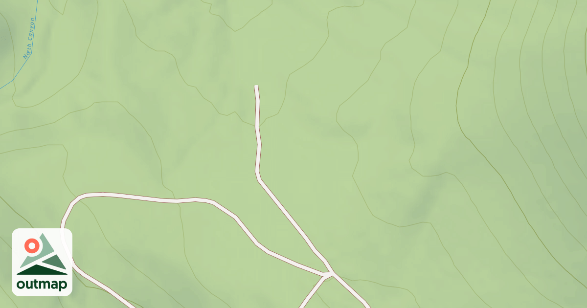 Map of NORTH SPUR ROAD