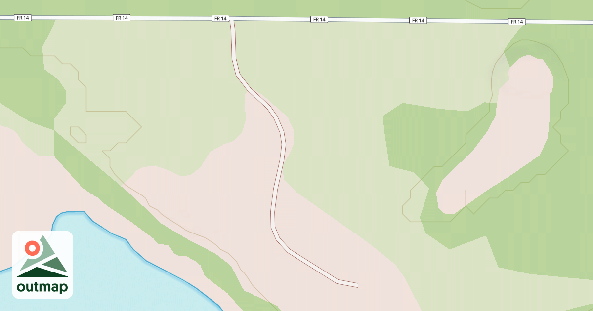 Map of DOE LAKE GROUP CAMP