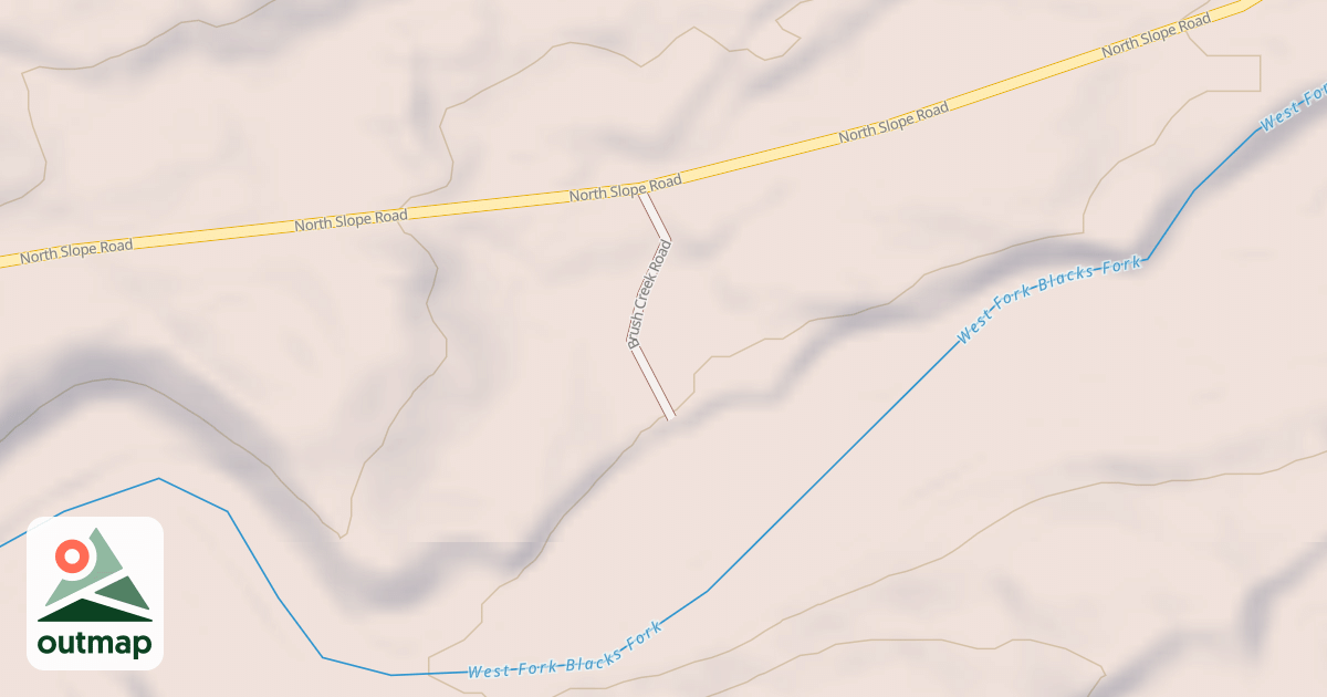 Map of BRUSH CREEK