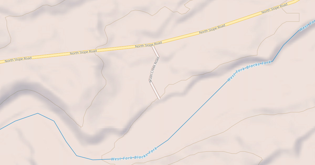 Map preview of BRUSH CREEK