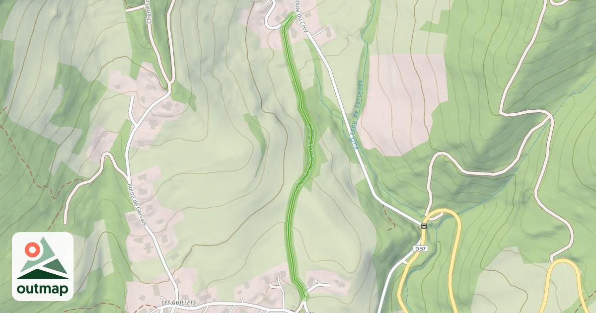 Map of Chemin du Grand Mollard