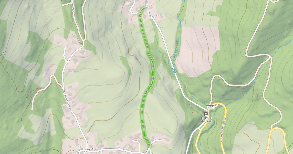 Map preview of Chemin du Grand Mollard