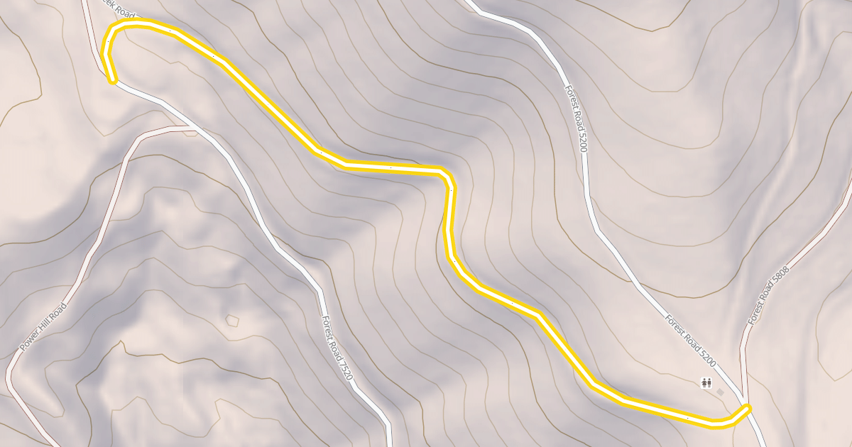 Map preview of Forest Road 7520