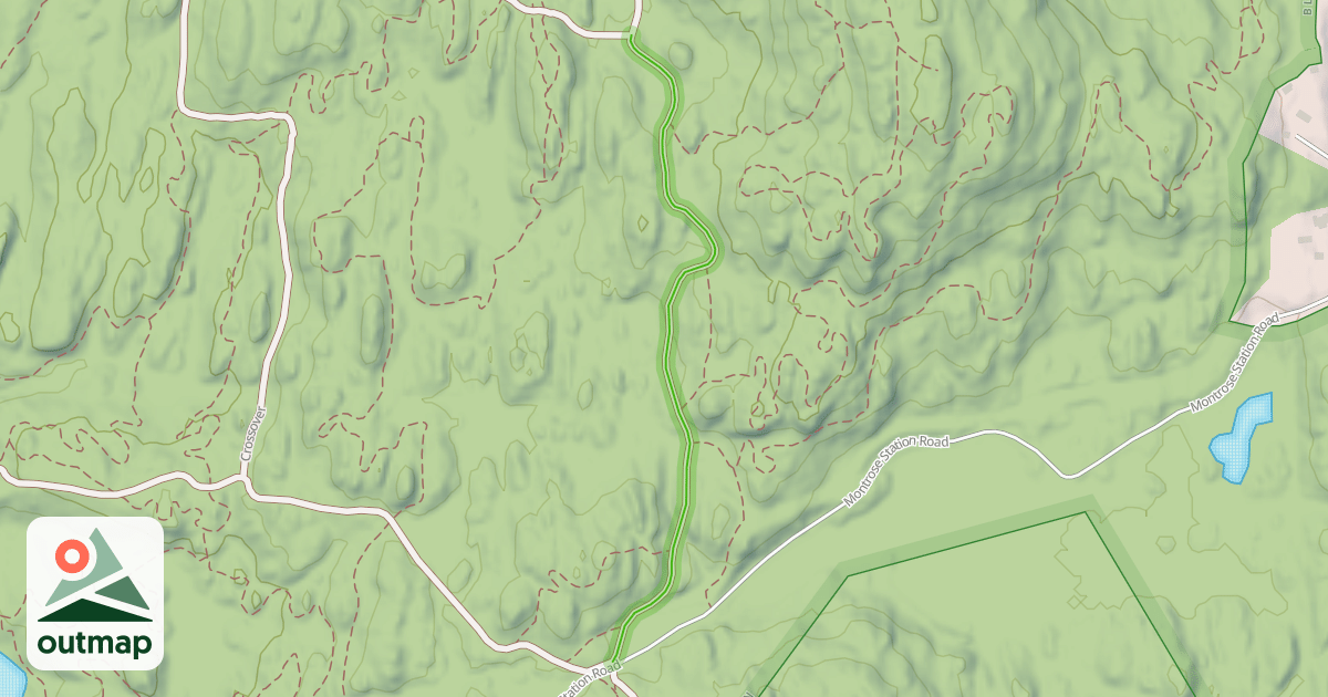 Map of Blue Mountain Summit Trail