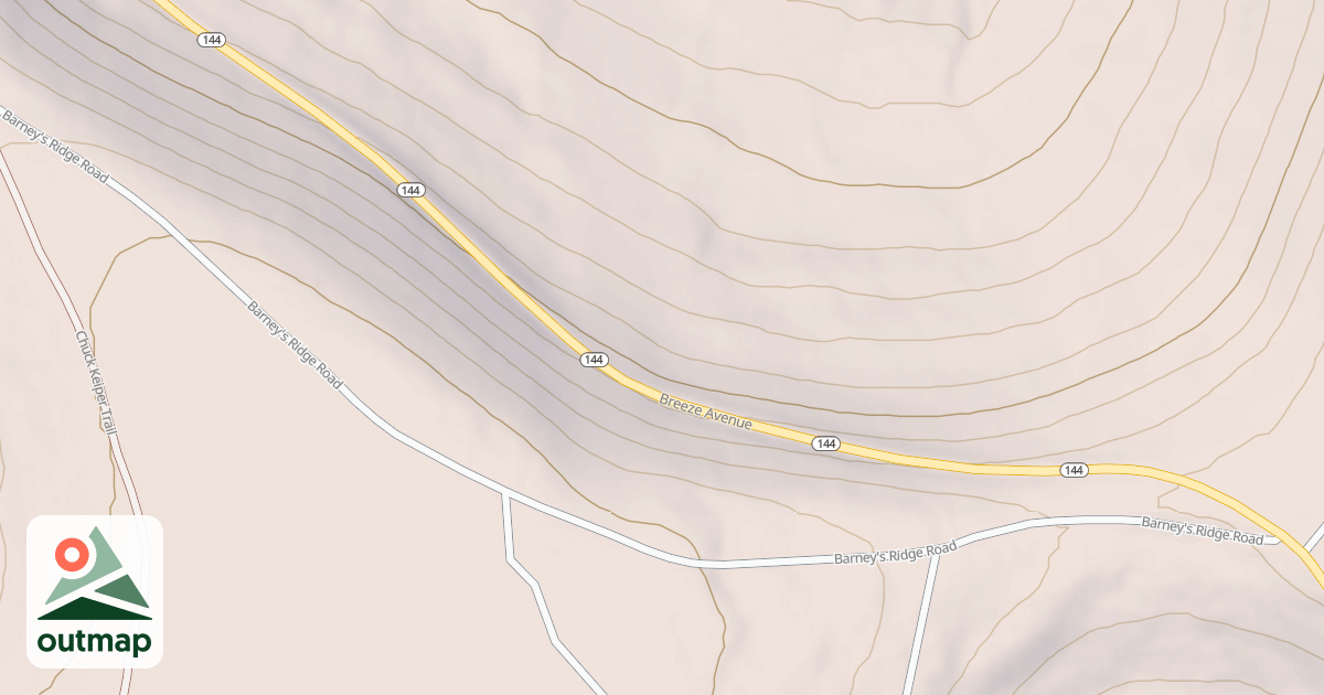Map of Beech Creek Snowmobile Trails