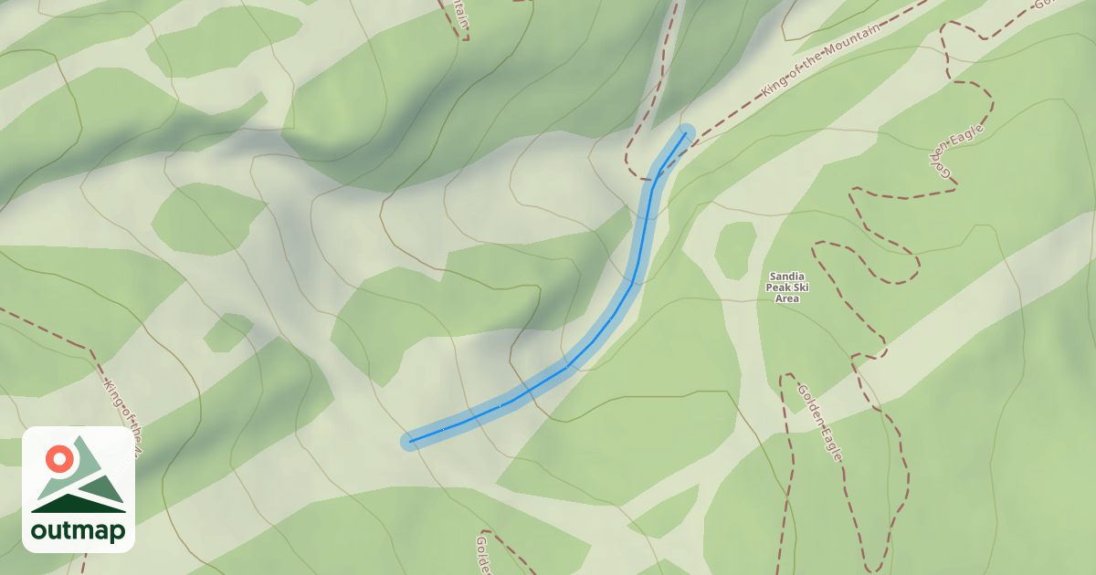 Map of Exhibition Canyon
