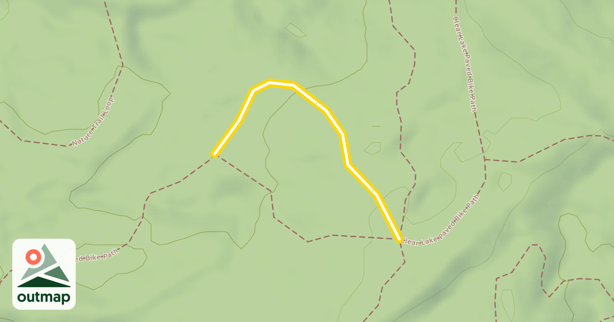 Map of Clear Lake Paved Bike Path