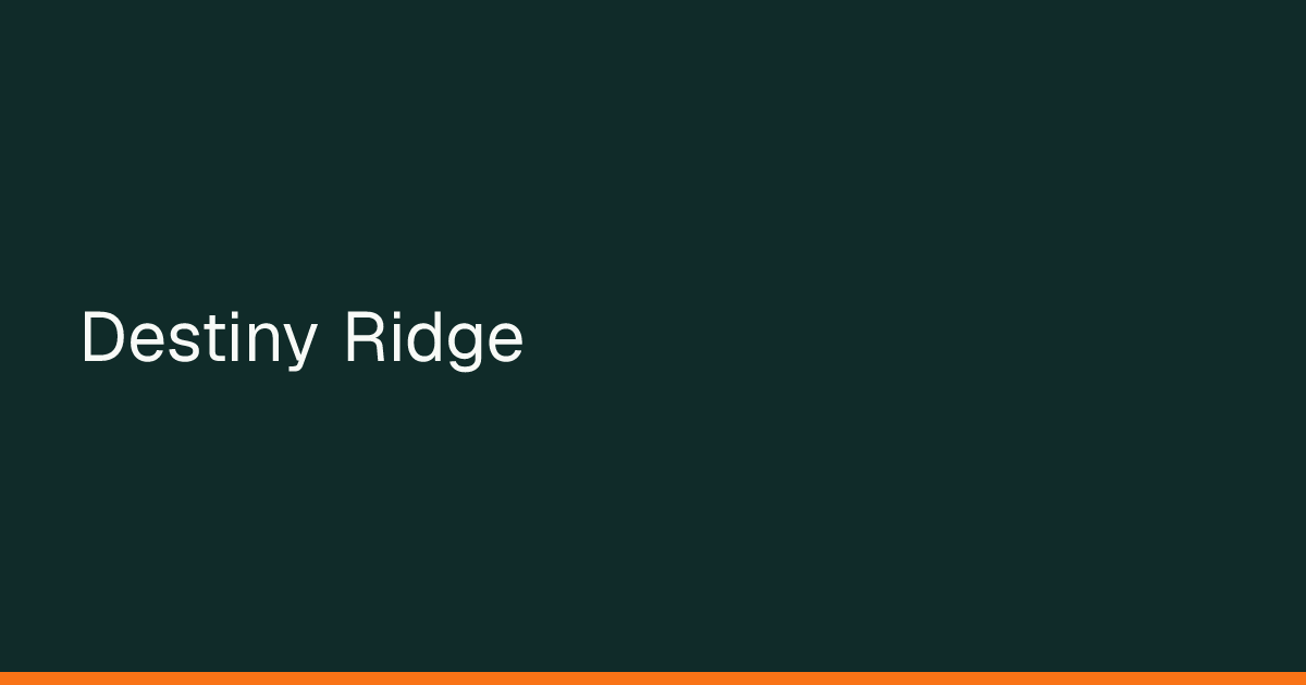 Map preview of Destiny Ridge