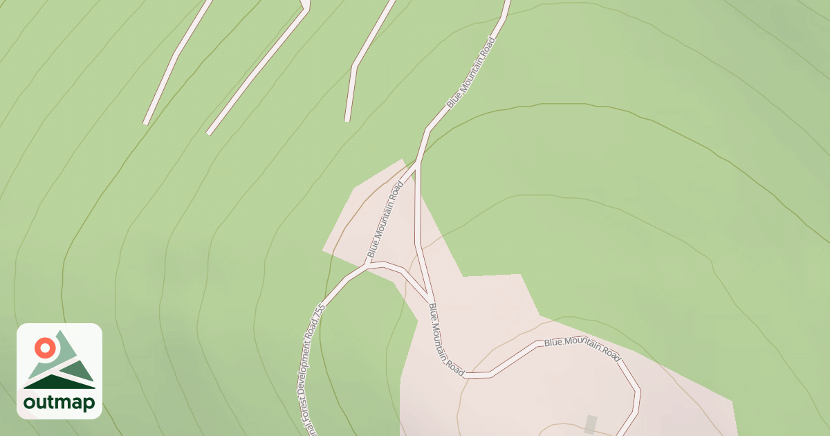 Map of BLUE MOUNTAIN