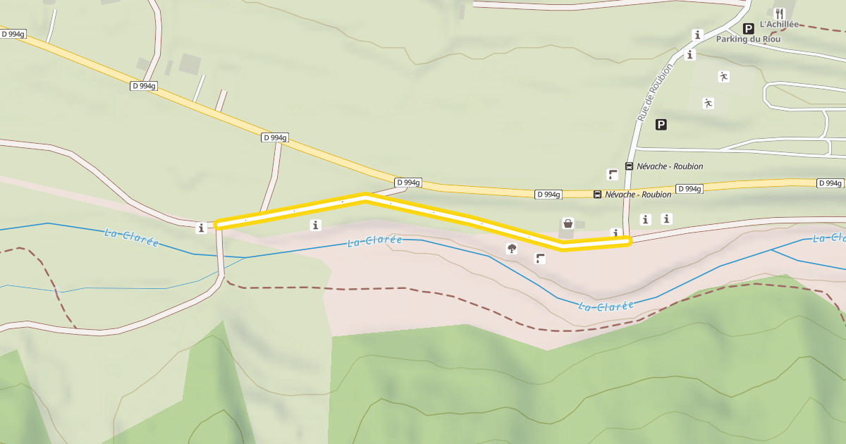 Map preview of Les Iscles - Lamé / Camping