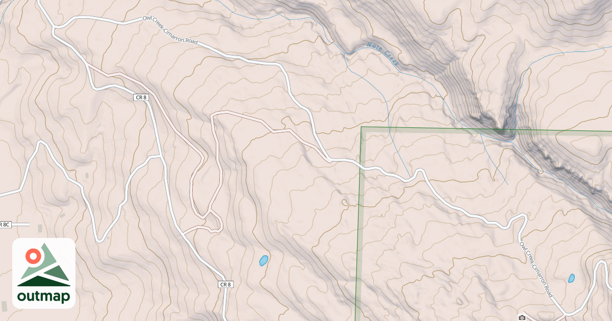 Map of OWL CREEK-CIMARRON