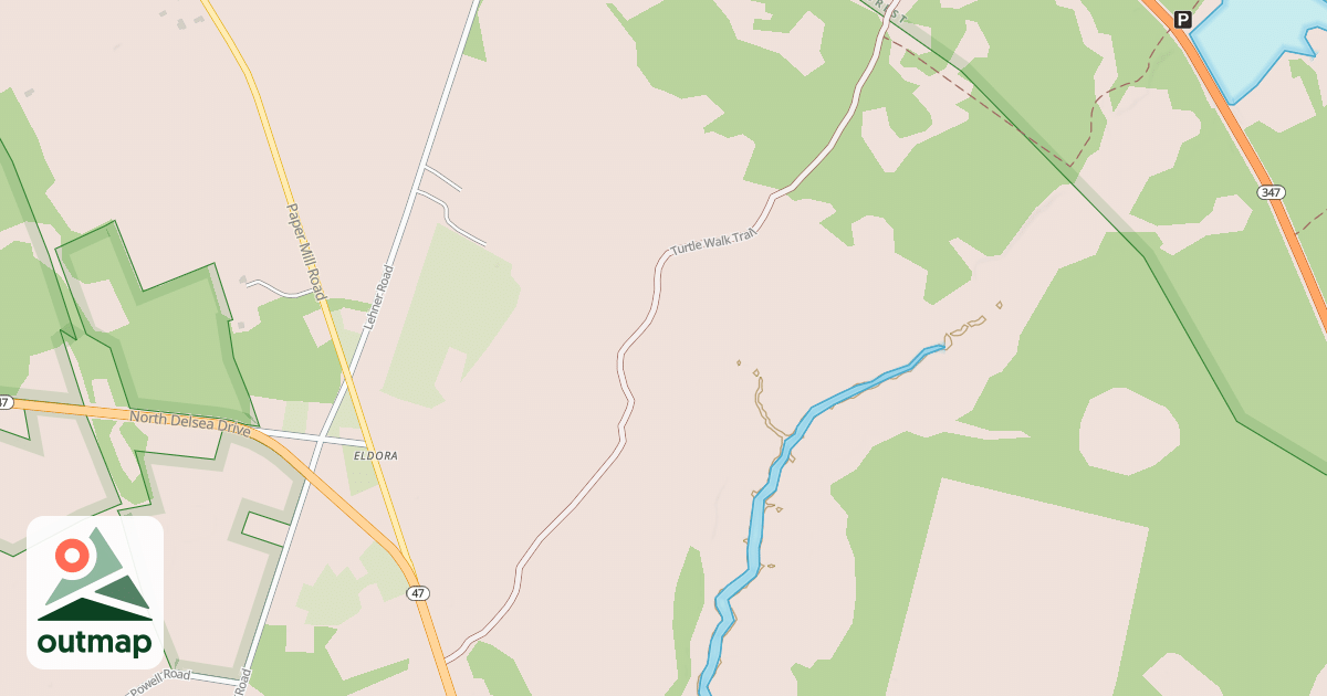 Map of Turtle Walk Trail