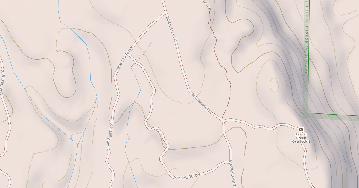 Map preview of BLM National GTLF Public Motorized Trails e25c1d04-dce3-4d43-b58e-38bee8e15b52