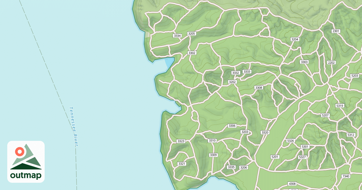 Map of USFS Motor Vehicle Use Map Trails 19350