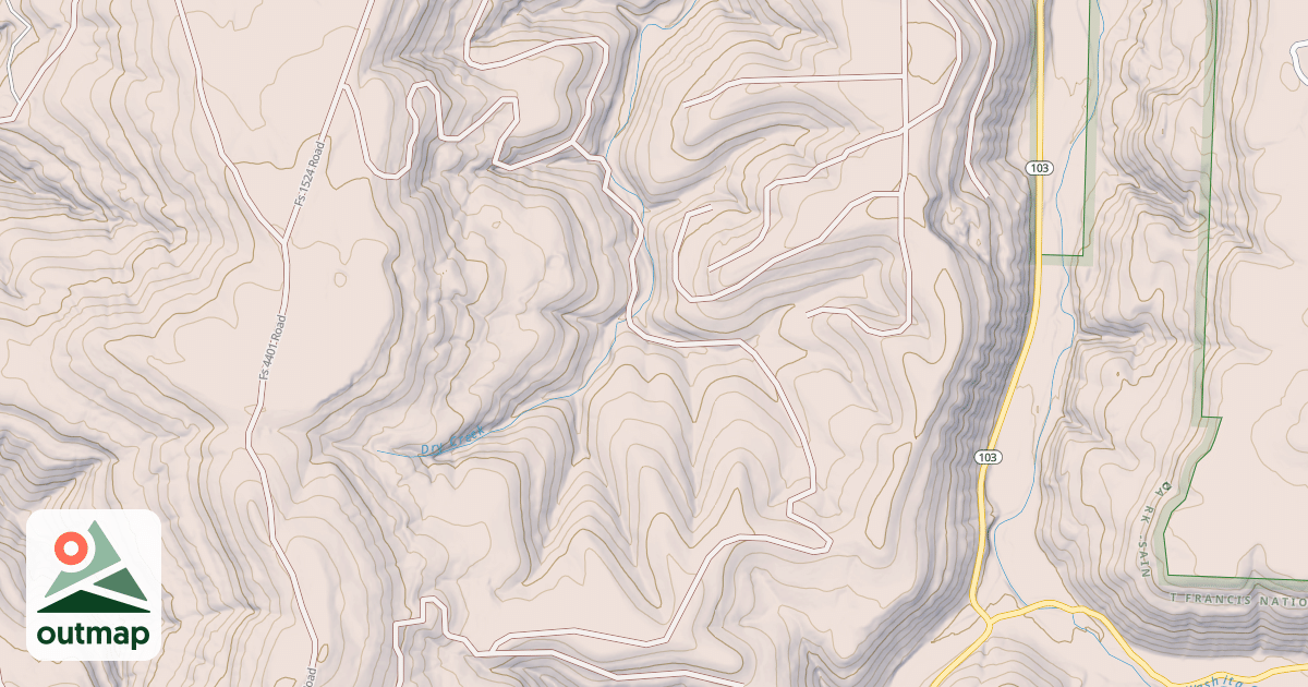 Map of USFS National Forest System Roads {7A085F78-690D-4545-AFD7-97468FD0044C}