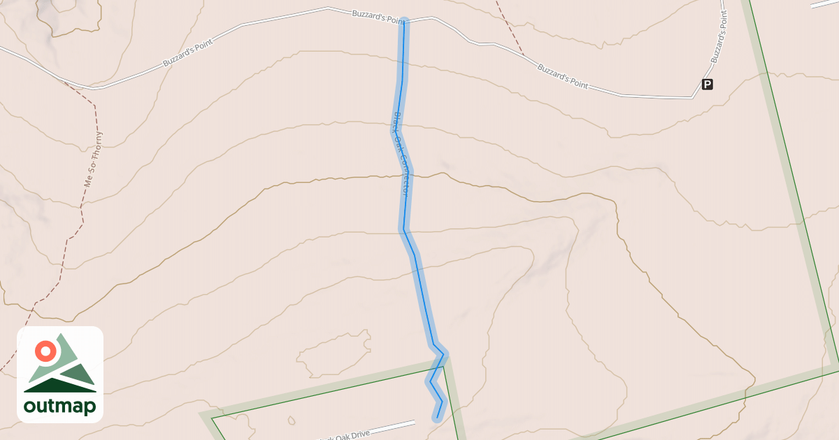 Map of Black Oak Connector