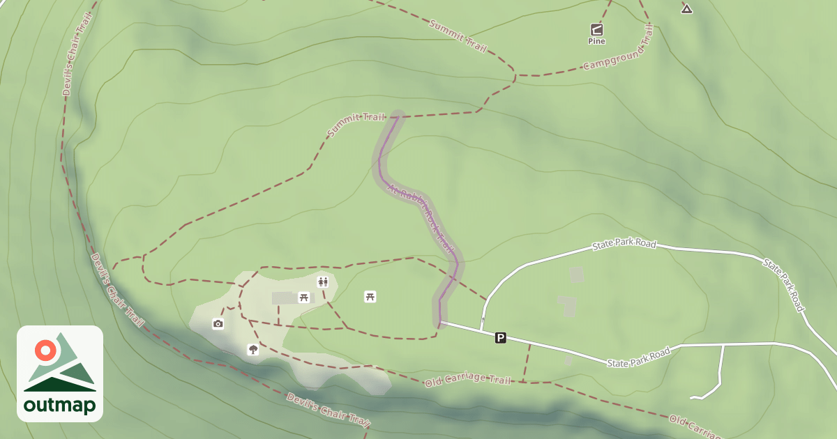 Map of At Rabbit Rock Trail