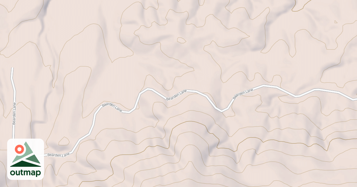 Map of BEARDON MOUNTAIN