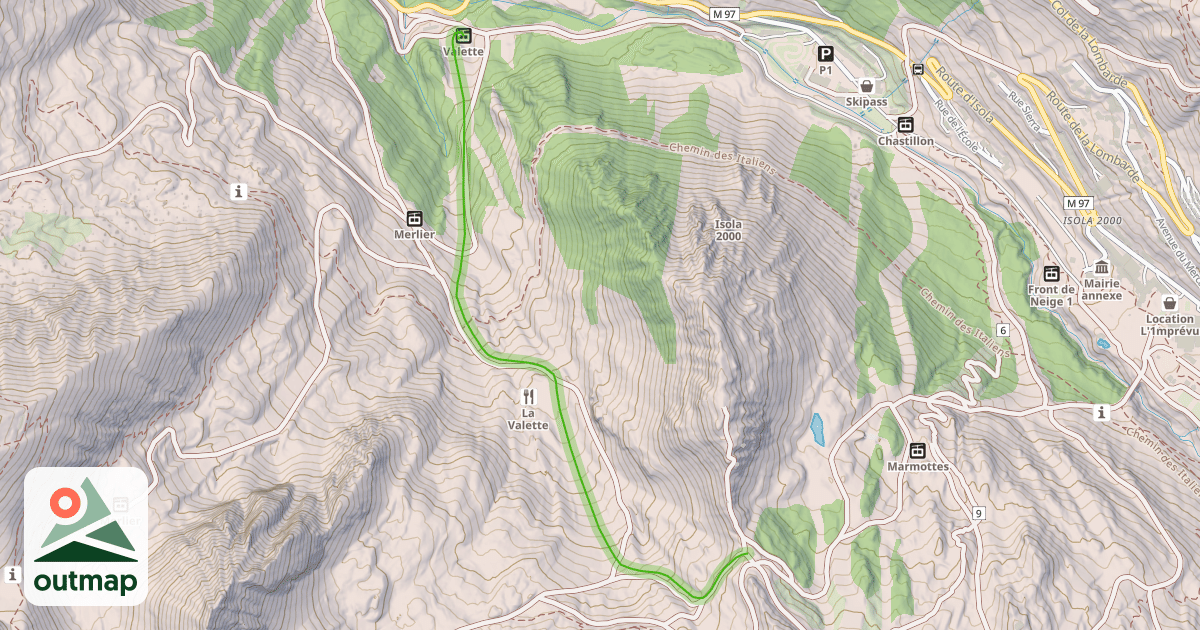 Map of Vallon