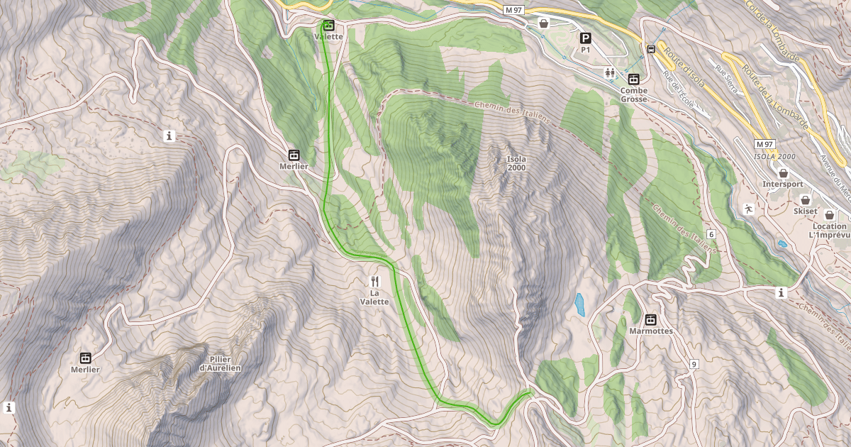 Map preview of Vallon