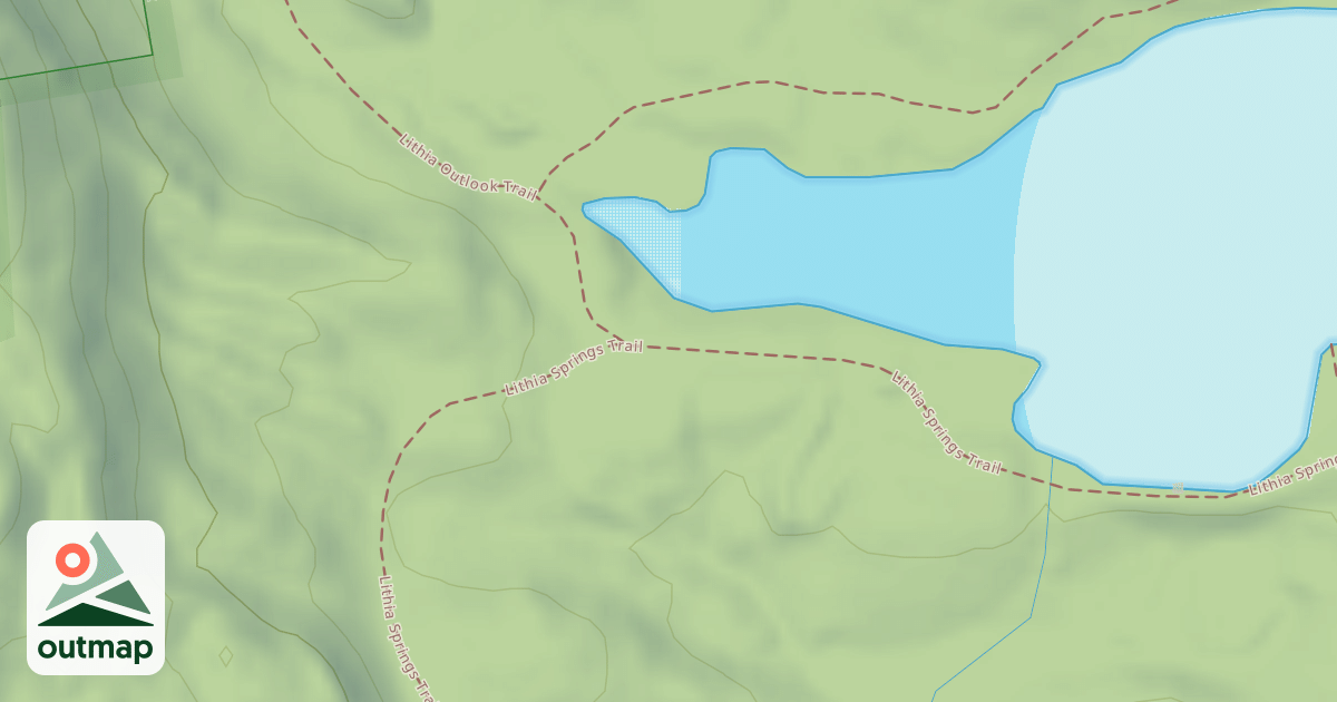 Map of Lithia Springs Trail